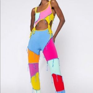 AKIRA Patchwork Fridge Catsuit